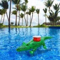 GoFloats Inflatable Gator Drink Holder, 3-Pack, Float your drinks in style   556078960